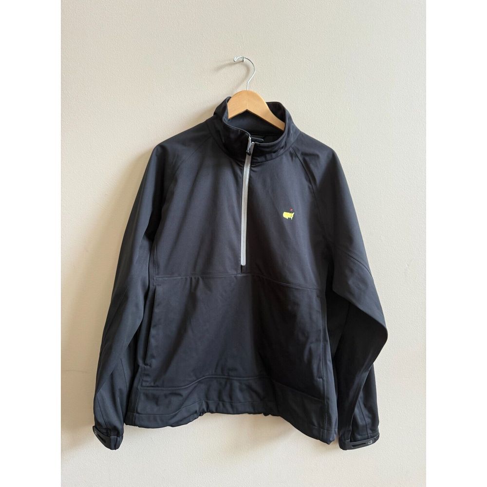 RARE Masters Tech Black 1/4 Zip Pullover - Wind/Rain Resistant Men's Size Large